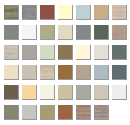 The colors that CertainTeed offers for their vinyl products.