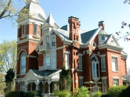 A brick Queen Anne showing with a strong Classical bent - in Findlay, Ohio