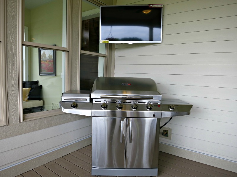 Big Screen TV with Grill at the 2013 Parade of Homes in Prism's Neo-Georgian