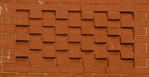 checkerboard brick pattern with headers
